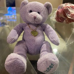October Bear of the month Opal pendant Russ NWT